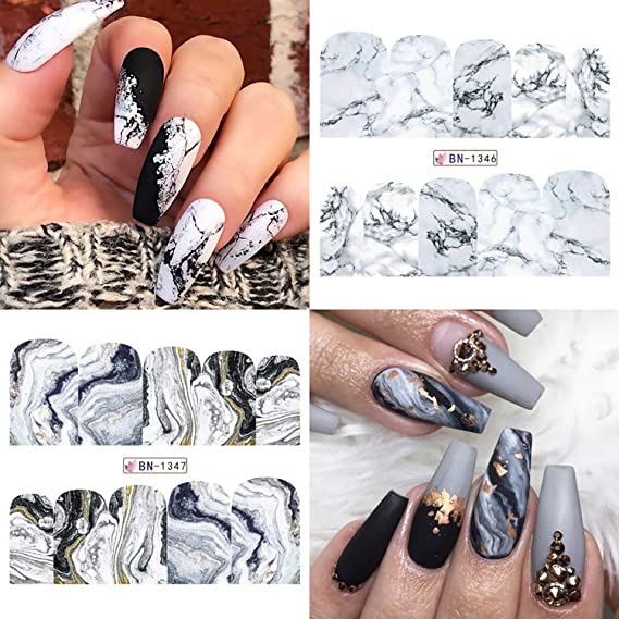 Marble Nail Art Decal BN1346