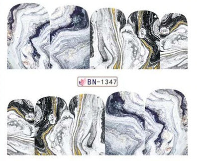 Marble Nail Art Decal BN1347