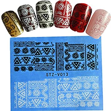 Aztec Lace Nail Decal