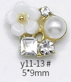 Bow Crown Rhinestones Charms Nail Art Decoration