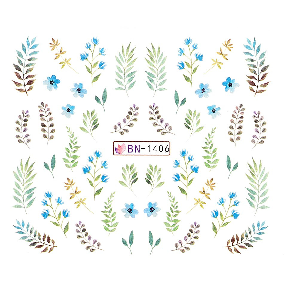 Flower Nail Decal