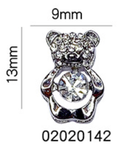Bows Teddy Bear Other  Rhinestones Charms Nail Art Decoration