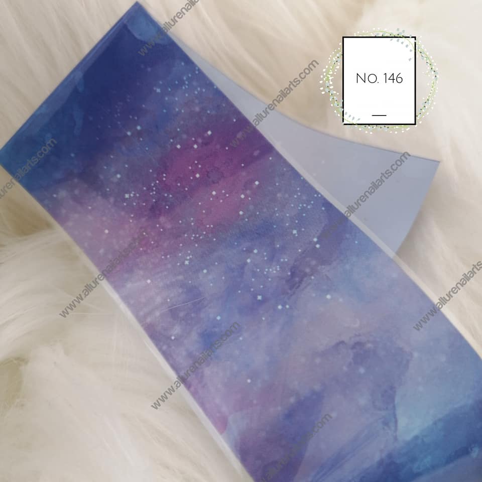 Marble Galaxy Foil Nail Transfer