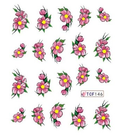 Flower Glitter Nail Decal