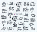 Valentine Abstract Love Nail Decal