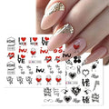 Valentine Abstract Love Nail Decal