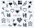 Valentine Abstract Love Nail Decal