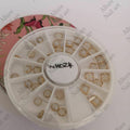 Pearl Gold Frame Nail Wheel Tray