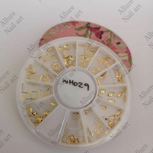 Gold Alloy Nail Wheel Tray