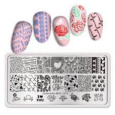 Valentines Born Pretty Plastic Stamping Plate BPXL014