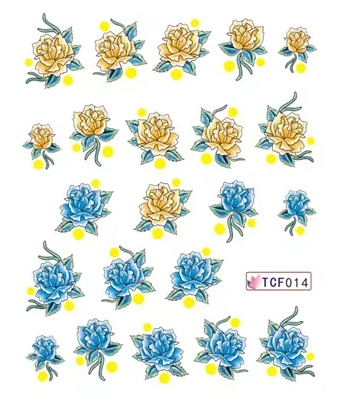 Flower Nail Decal