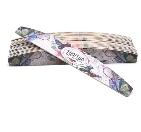 Nail Sunshine Flower Butterfly Splash Halfmoon Thin Nail File