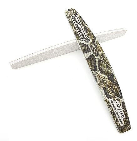 Nail Sunshine Snakeprint Halfmoon Thick Nail File