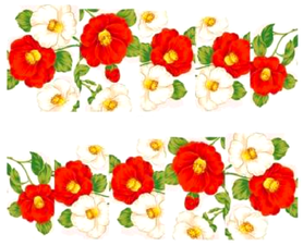 Flower Nail Decal