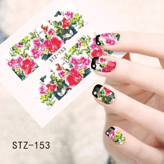 Flower Nail Decal