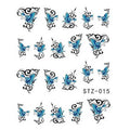 Blue Butterfly Nail Decal