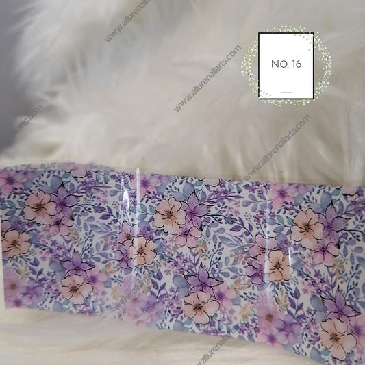 Floral Flower Foil Nail Transfer