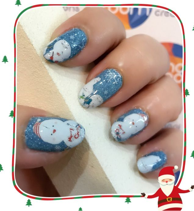 Snowman Christmas Nail Decal