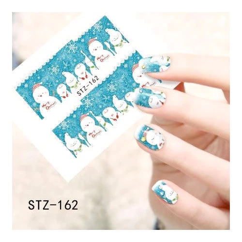 Snowman Christmas Nail Decal