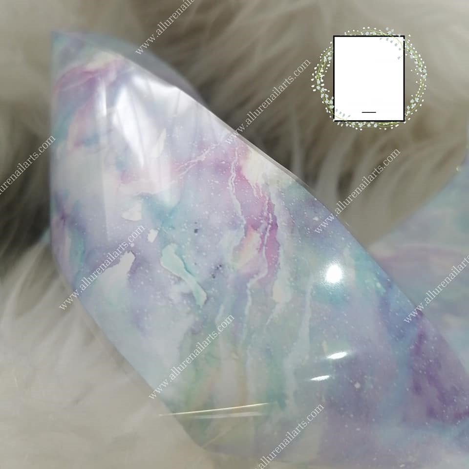 Marble Foil Nail Transfer