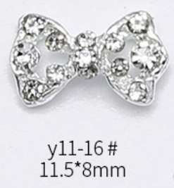 Bow Crown Rhinestones Charms Nail Art Decoration