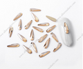 Teardrop Rhinestones Champagne Flat Bottom