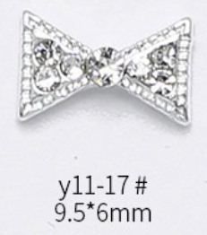 Bow Crown Rhinestones Charms Nail Art Decoration