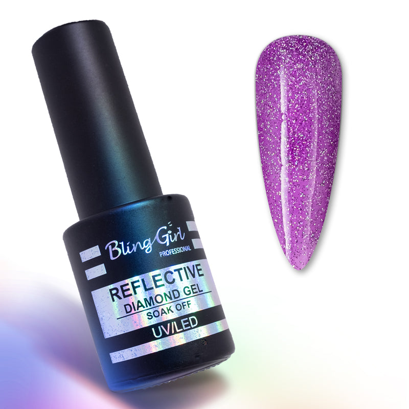 Bling Girl Reflective Diamond Gel No 17 Soak Off UVLED 10ml