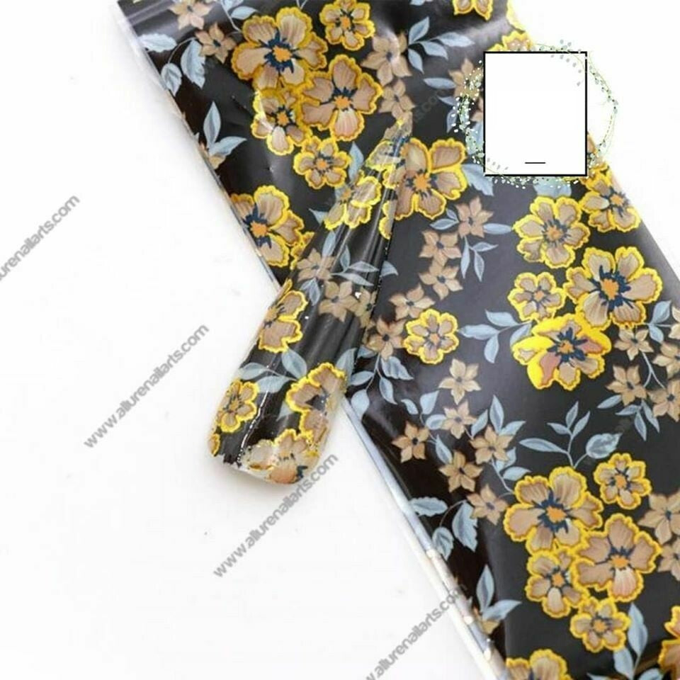 Oriental Gold Foil Nail Transfer