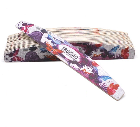 Nail Sunshine Flower Butterfly Splash Halfmoon Thin Nail File