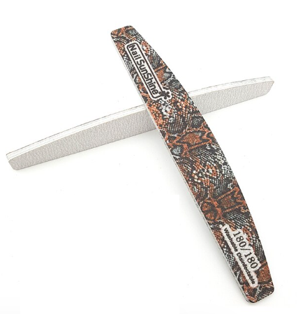 Nail Sunshine Snakeprint Halfmoon Thick Nail File