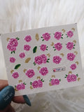 Flower Glitter Nail Decal