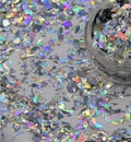 Halo Silver Mylar Shards Art
