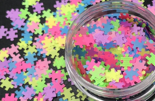 Puzzle Sequin Jars