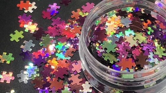 Puzzle Sequin Jars