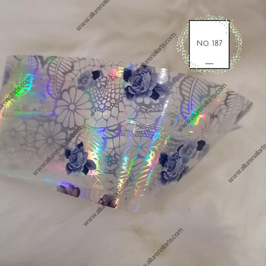 Holographic Foil Nail Transfer