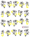 Flower Nail Decal