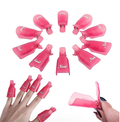 Plastic Acrylic Nail Art Soak Off Cap Clip UV Gel Polish Remover Wrap Tool