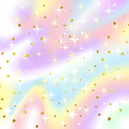 Unicorn clouds stars theme Nail Decal