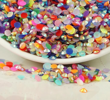 Color 1mm Rhinestones Nail Pearl Nail Art Decoration