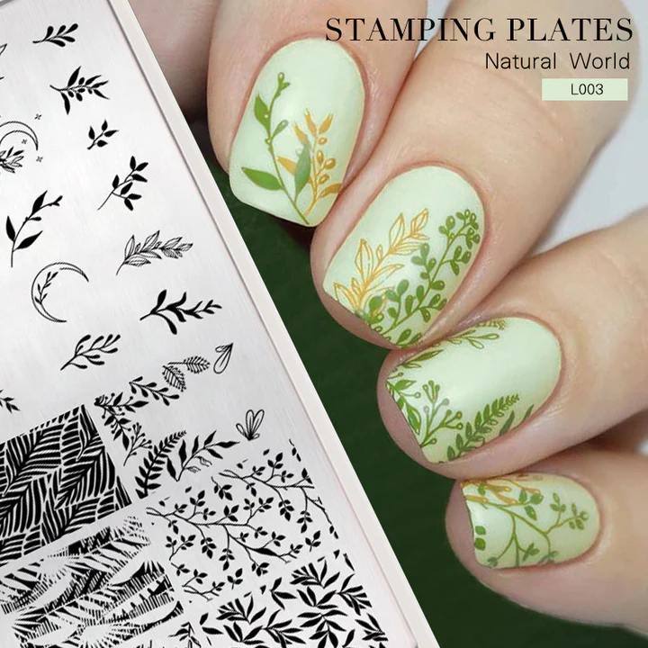 Pure World Born Pretty Nail Stamping Plate - L001