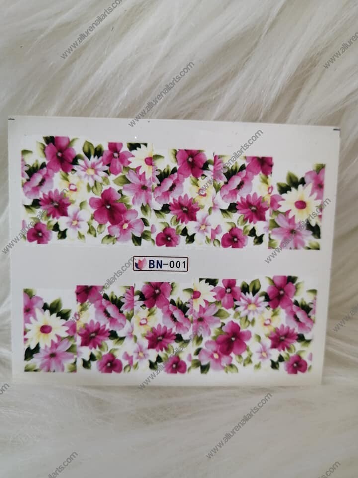 Flower Nail Decal Range BN001-12
