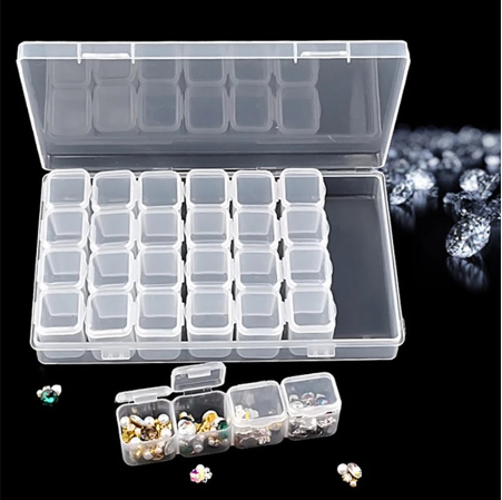 Plastic Empty Storage Case Boxes Manicure Tools Jewellery