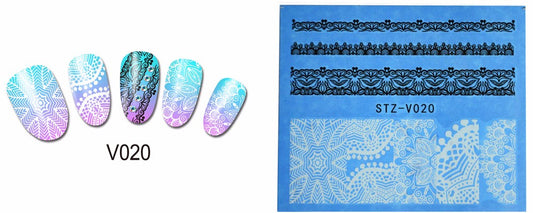 Flower Lace Nail Decal