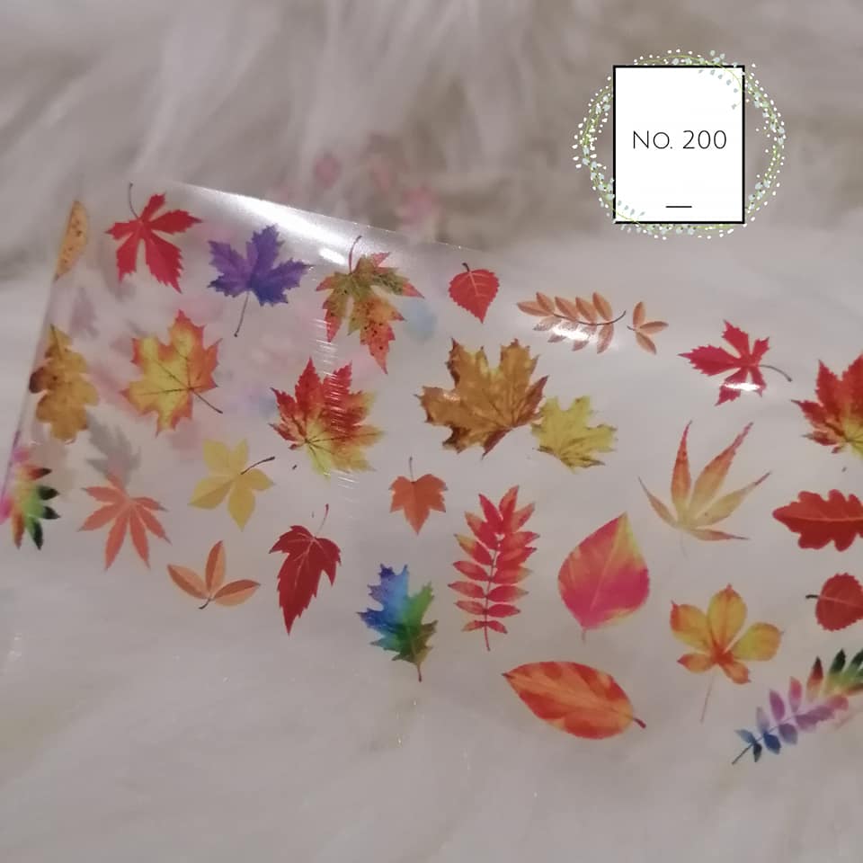 Floral Foil Nail Transfer