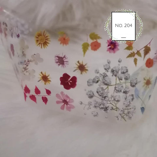 Floral Foil Nail Transfer