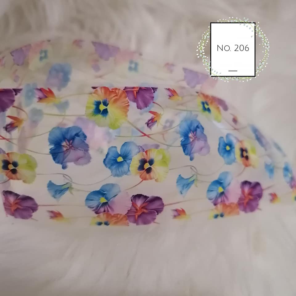 Floral Foil Nail Transfer