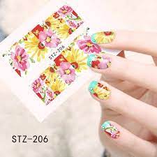 Flower Nail Decal
