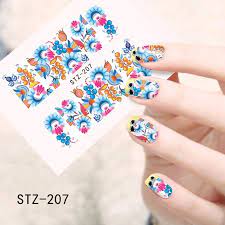 Flower Nail Decal