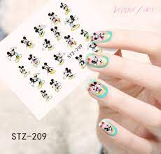 Mickey Mouse Minnie Mouse Nail Decal